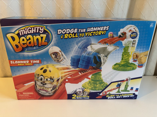 Mighty Beanz Slammer Time Game Race Track Brand New In Box 2 Exclusive Beanz - Picture 1 of 4