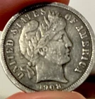 1908 Barber Dime 10C Silver 0.900 Business Strike Philadelphia Mint KM#114