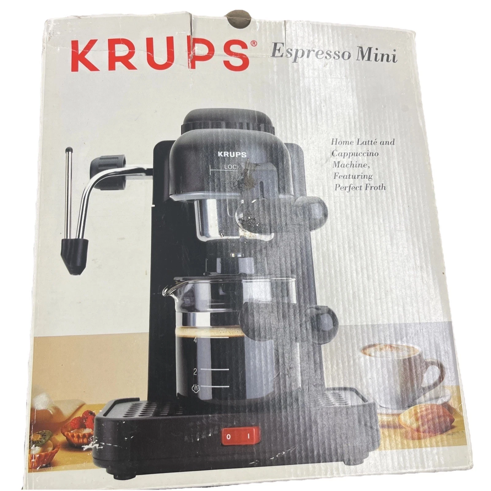 Krups Espresso Mini Model 963 Espresso Cappuccino Coffee Machine WHITE