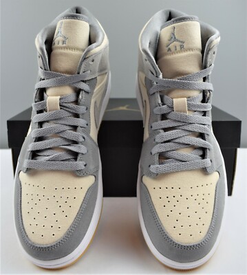 Nike Air Jordan 1 Mid SE 'Coconut Milk' Particle Grey Men's Size