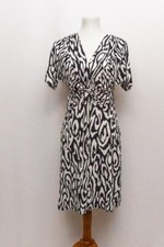 Vintage Intermission womens dress black white M+ 90s