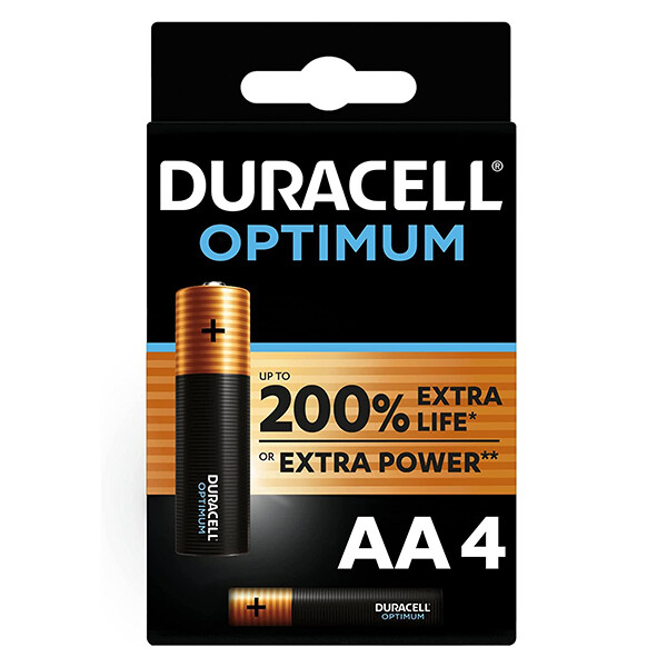 Duracell Optimum MX 1500 Pile Stilo AA Blister A4