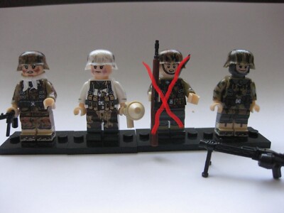 COBI Army ww2 Military CUSTOM BLOCCO MOC LEGO 10 German Mini Figure F.