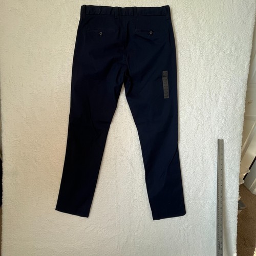 New Gap Men's Khaki 31x30 Navy Blue Slim Stretch Tapestry - Picture 12 of 16