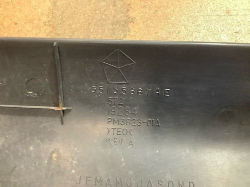Cubierta de parachoques delantero Jeep Wrangler TJ 97-06 barra estabilizadora marco panel P/N 55155667 AE - Imagen 5 de 5