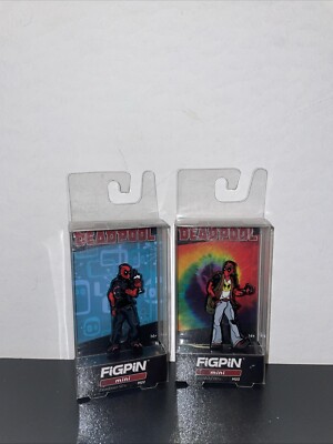 FiGPiN Mini: Marvel - Deadpool '50s 60s Collectible Pins (Lot of 2)