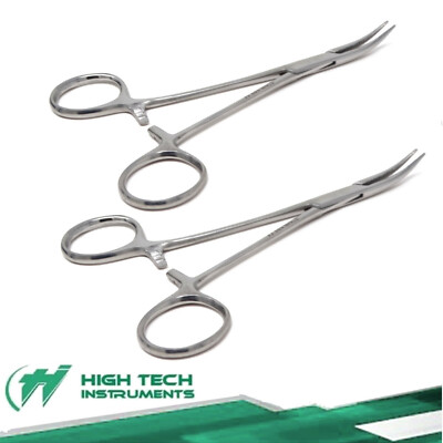 2 x Pet Groomers Classic Mosquito Hemostat Forceps Ear Hair Cleaner Curved 5''