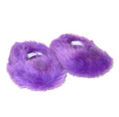 womens purple fuzzy slippers