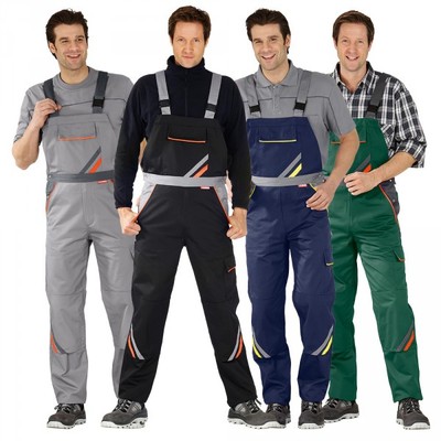 Planam Dungarees Work Trousers Workwear Visline Size 38-70