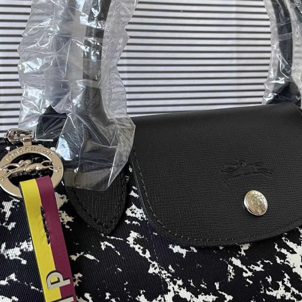 LONGCHAMP Appaloosa Le Pliage Small LONG HANDLE Shoulder Bag NEW