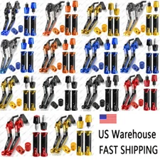 4PCS For YAMAHA FZ8 FAZER 2011-2015 Handle Grips Cap Brake Clutch Levers Set