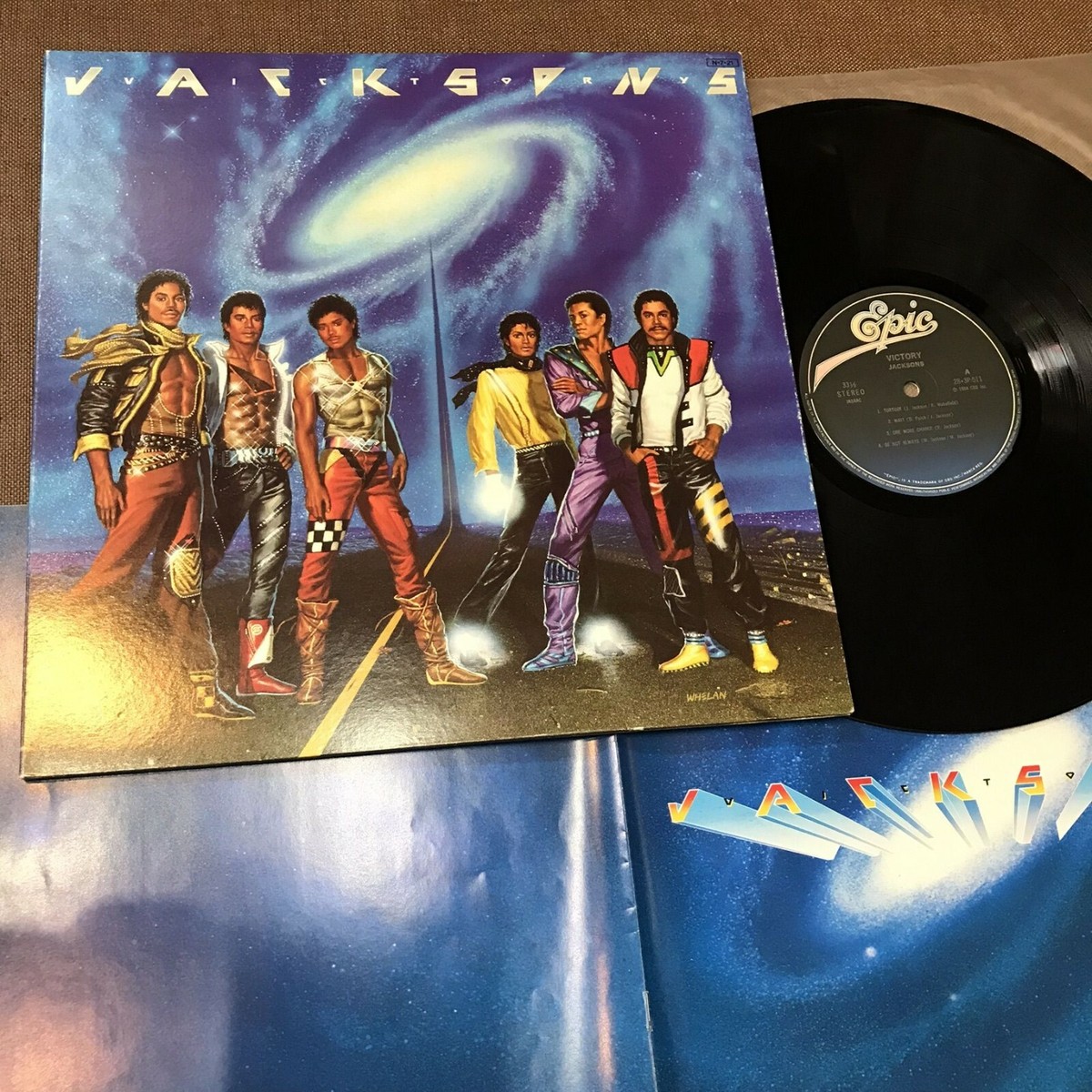 マイケル・ジャクソン THE JACKSONS Triumph JAPAN LP RECORD 25.3P-239 w/ CAP OBI+INSERT