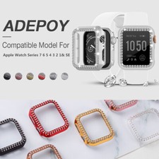 Bling Diamond Protector Bumper Case Cover For iWatch Series 10 9 8 6 5 SE Ultra