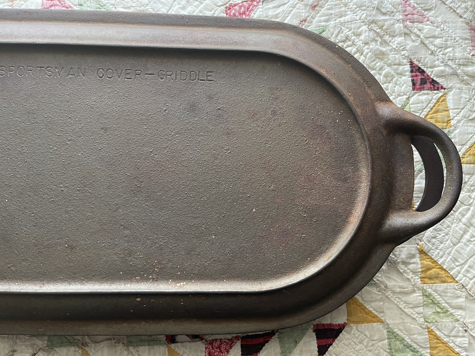 VINTAGE CAST IRON SPORTSMAN COVER GRIDDLE eBay