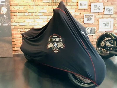 Indoor Abdeckplane BMW Motorrad Zentrum München 1972 schwarz Cover black Munich