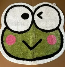 Frog Keroppi Rug or Bath Mat Plush, Large Width 37 in by Length 36 in
