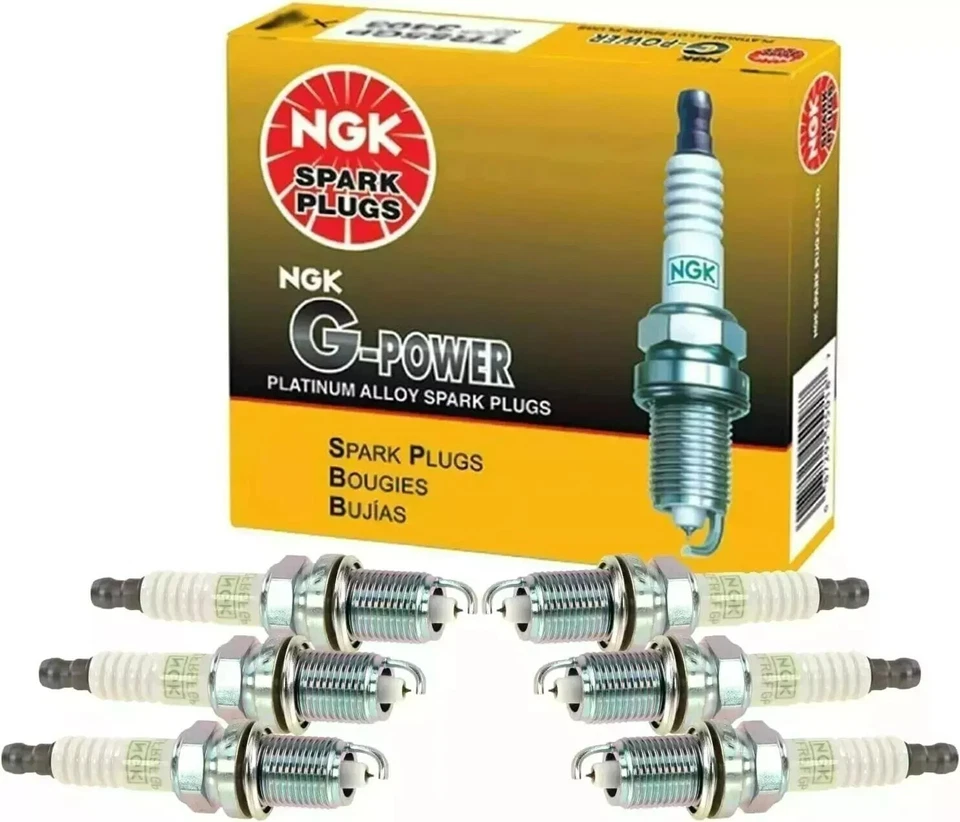 Bujías NGK "G-POWER" Platinum (Juego de 6) para Honda Ridgeline 2009-2019 3,5 L Foto 2 de 2