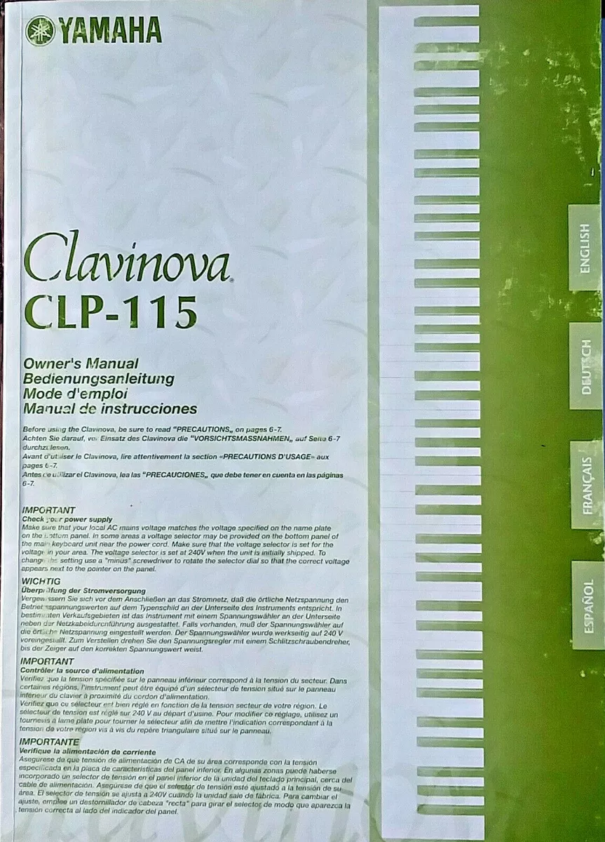 Yamaha clavinova clp 115 outlet
