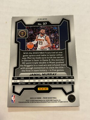 2023-24 PANINI PRIZM JAMAL MURRAY #37 RED RUBY WAVE NUGGETS SP | eBay