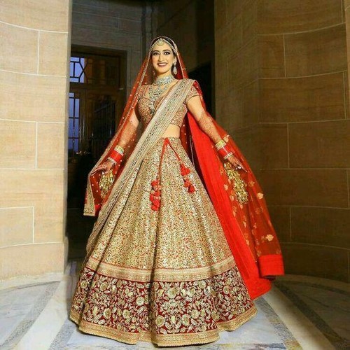 Indian Lehenga Choli Wedding Bridal 