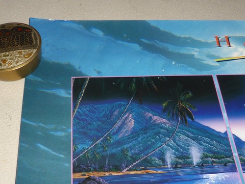 CHRISTIAN RIESE LASSEN HARMONY ART PRINT 35" X 26" MAUI GALERIE 1991 OCEAN ORCAS - Picture 2 of 8