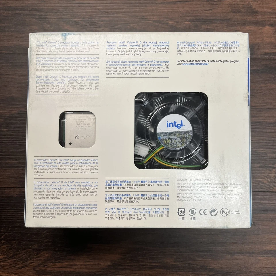 New Sealed Intel Celeron D Processor 315 2.26 GHz With Heatsink & Fan - Image 2 of 4