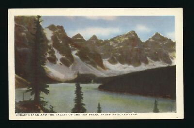 Moraine Lake and the Valley of the Ten Peaks Banff National Park -- Old Photo