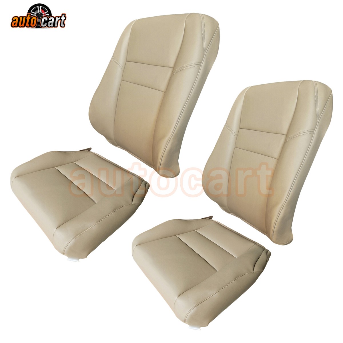 For 2007 2008 2009 2010 2011 Honda CRV CR-V Front Leather Seat Cover Beige  Tan