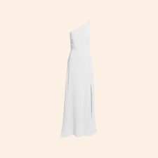 NWT $348 Reformation Evelyn Dress Ivory White Wedding Formal One Shoulder 8