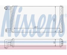 Nissens Heat Exchanger, Interior Heating 72004