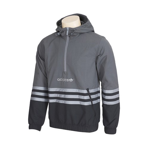 Adidas Sprt Windbreaker Men's Running Winter Warm Casual Jacket Gray Five HE4693 - HE4693 [Gray Five] - S