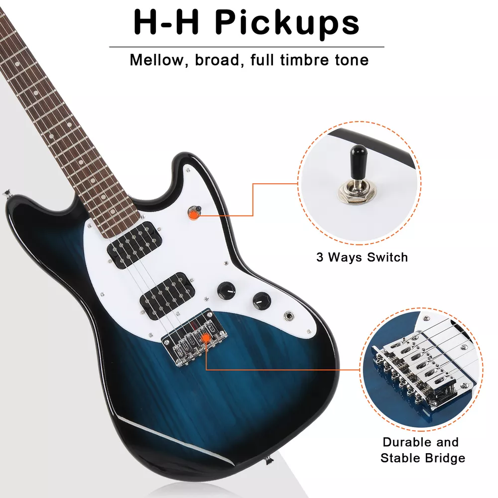 Hot Sale Glarry Full Size 6String H-H Pickups GMF Electric Guitar with Bag Strap Hot Sale Glarry Full Size 6String H-H Pickups GMF Electric Guitar with Bag Strap