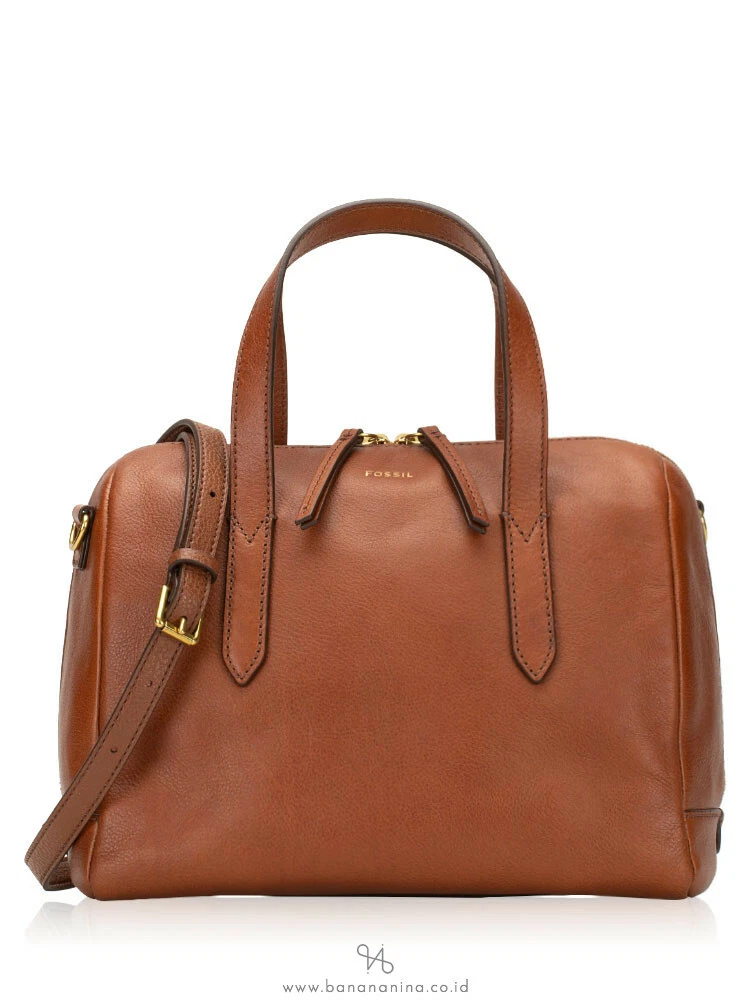 Fossil Sydney Satchel Crossbody Brown Leather Handbag SHB1978210  