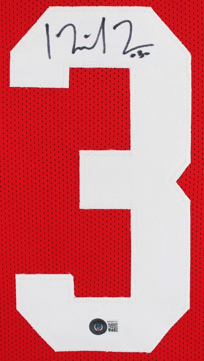 OSU State Michael Thomas Authentic Signed Red Pro Style Framed Jersey BAS Wit