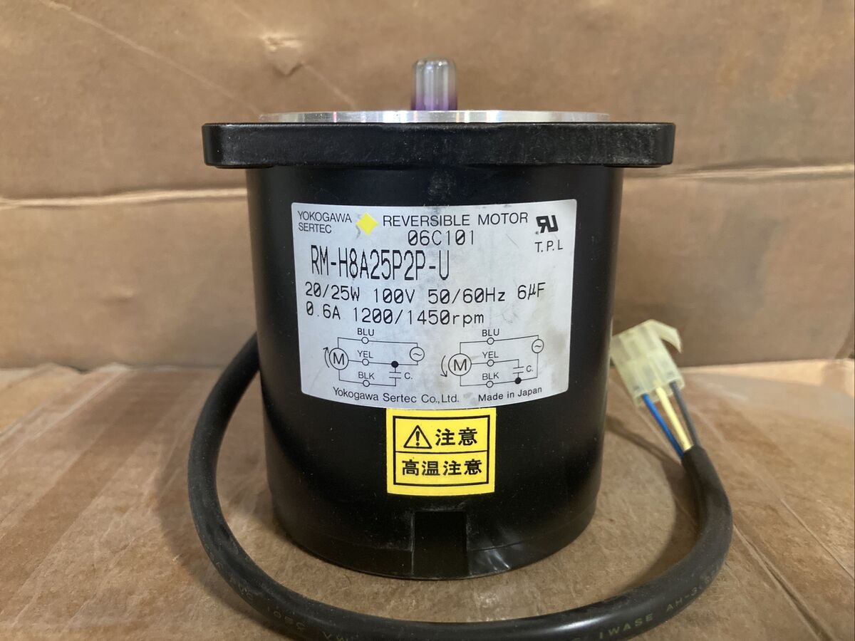 Yokogawa Reversible Motor 20/25W 100V 50/60Hz 0.6A 1200 Yokogawa Reversible Motor 20/25W 100V 50/60Hz 0.6A 1200