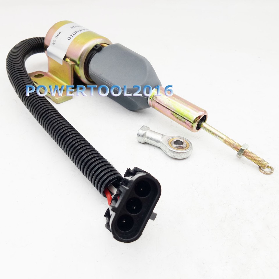 New Fuel Shutoff Solenoid 3930235 SA-4348-12 for Cummins 6C 8.3L Diesel ...