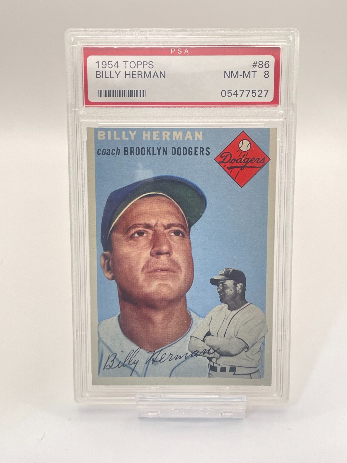 1954 Topps #86 Billy Herman PSA 8 HOF