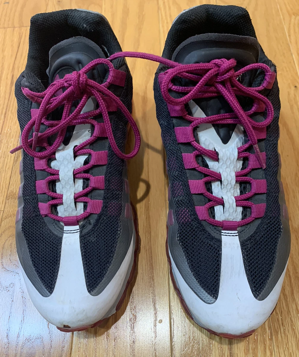 Nike Aimax Air Womens 9.5 Gray And Purple Tennis Sneakers eBay