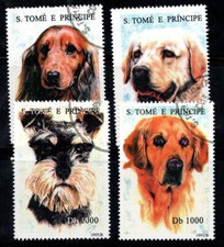Sao Tomé-et-Principe 1995 Oblitéré 80% chiens, faune