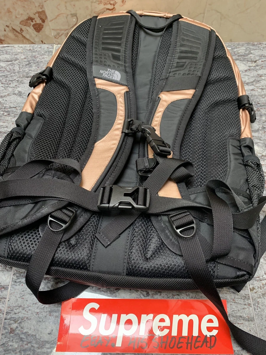 Supreme x North Face SS18 Metallic Rose Gold Backpack Borealis