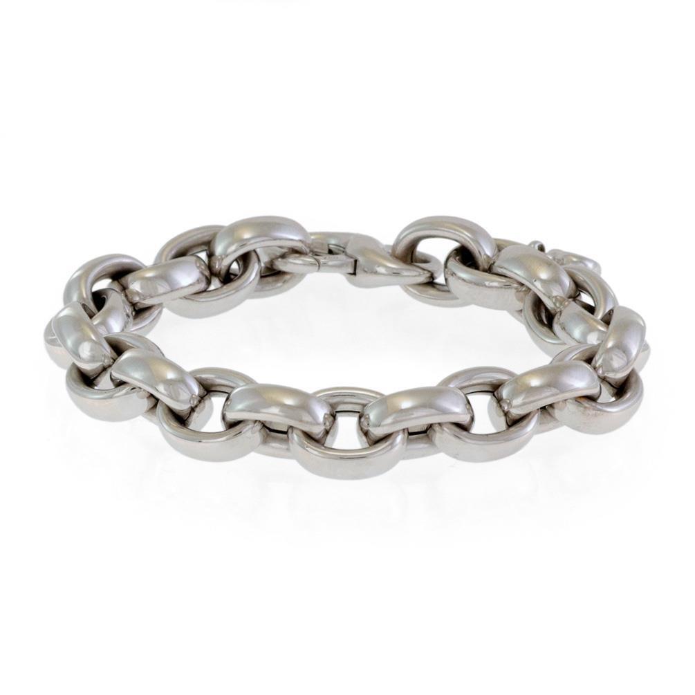 Chopard Les Chaines Bracelet 18k White Gold 12.5mm Oval Chopard Les Chaines Bracelet 18k White Gold 12.5mm Oval