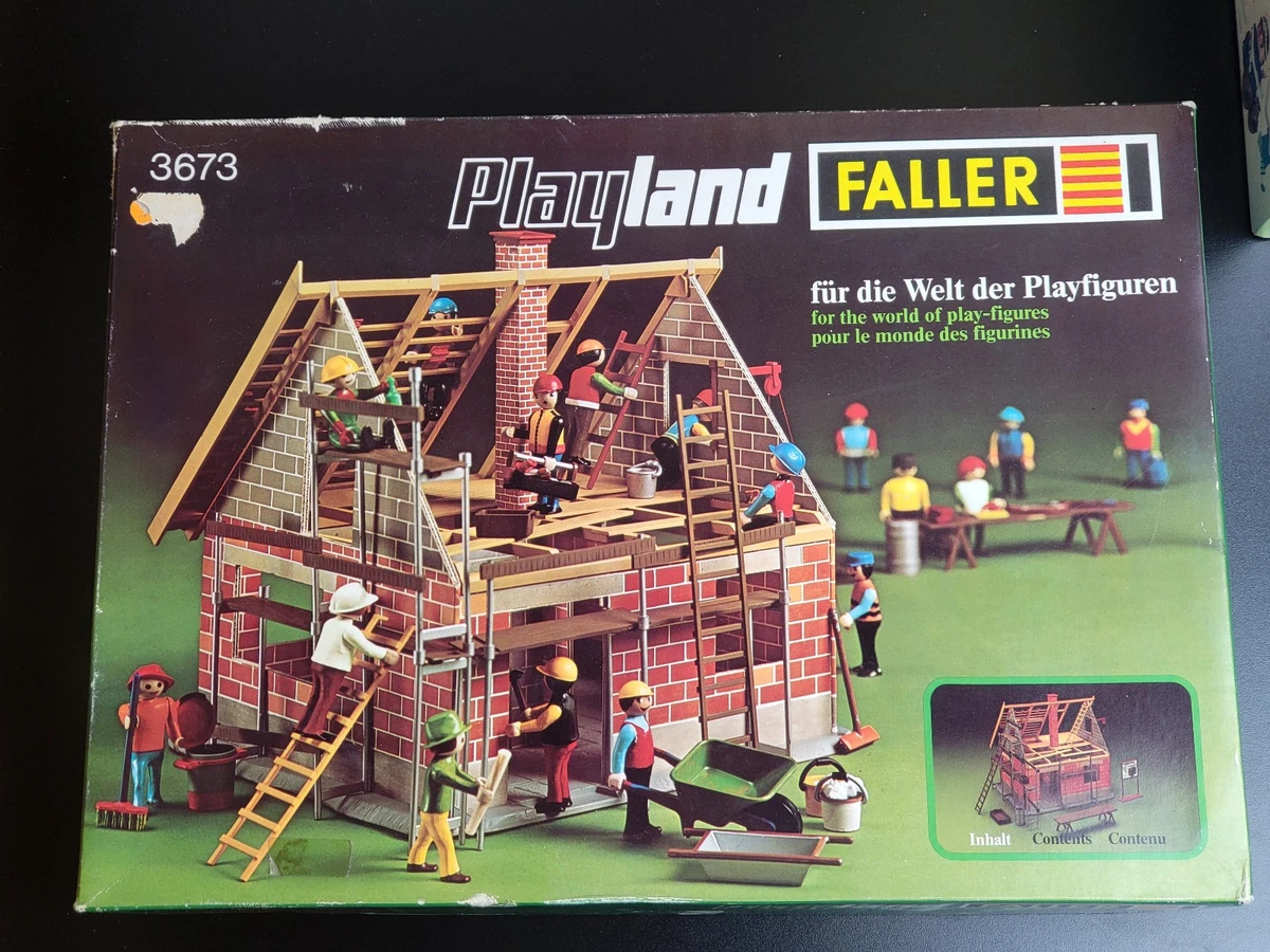 Faller Playland 3673 Haus im Bau Baustelle Bausatz Vintage OVP