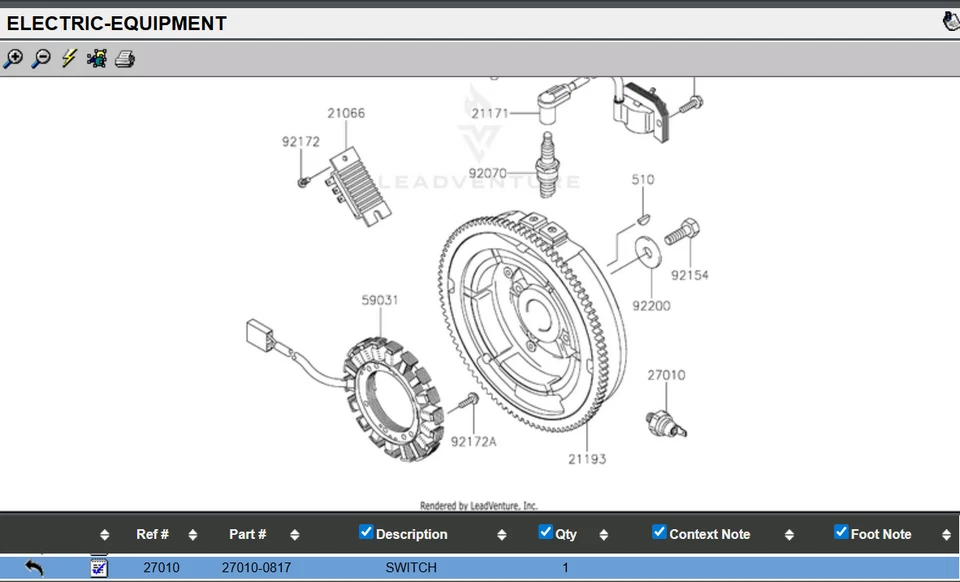 Interruptor de presión de aceite original Kawasaki 27010-0817 FH500V FH721D FR651V FS730V Foto 4 de 4
