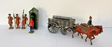VINTAGE BRITAINS LEAD SOLDIER FIGURES SENTRY BOX HORSE & CART YEOMAN GUARDS ETC