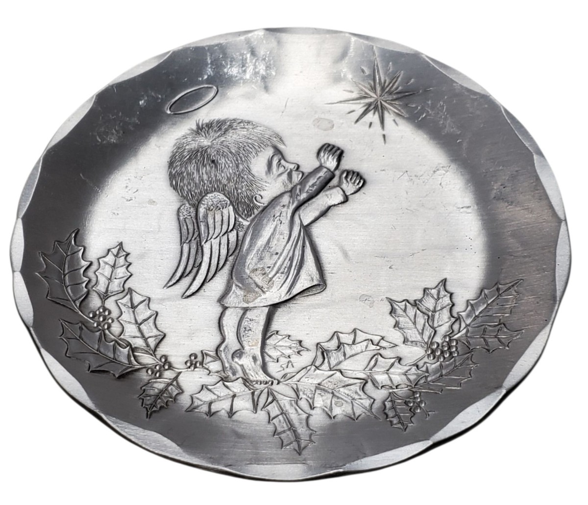 Wendell August Forge Hammered Aluminum Coaster Baby Angel North
