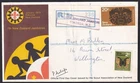 New Zealand Scout Jamboree SIGNED 1971 registered FDC First Day cover