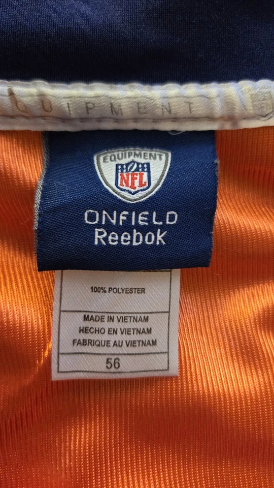 Camiseta de fútbol americano Reebok para hombre Denver Broncos Elvis Dumervil NFL talla XXL talla 56 Foto 2 de 4