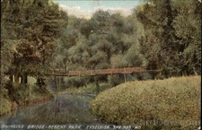 Excelsior Springs,MO Swinging Bridge-Regent Park 1909 Clay,Ray County Postcard