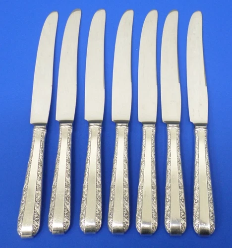 7 - Towle CANDLELIGHT Sterling Handle Stainless Blade 8 3/4" DINNER KNIVES