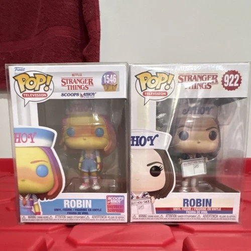Funko Pop! Stranger Things Robin #1546 & #922 Television Vinyl Figures